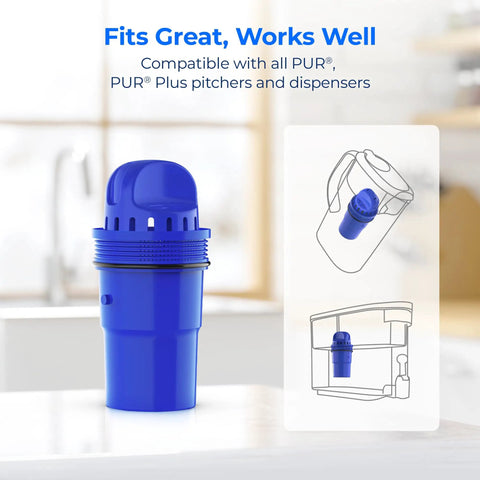 Best Value CF10AS Replacement Filter For PUR Pitcher And Dispenser Filtration Systems NSF Certified Multistage Water Filtration