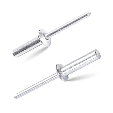 60 Piece Closed End Pop Rivets Kit All Aluminum Dome Head Sealed Blind Rivets In 4.8x10mm 4.8x12mm 4.8x16mm Three Sizes Twenty Each
