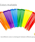 8 Inch Heavy Duty Cable Ties Assorted Colors 300 Pack For Home Office Cord Management And Projects Multi Purpose Zip Ties