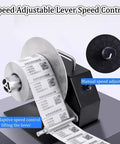 Heavy Duty Adjustable Speed Label Rewinder Machine For Fast Tape And Sticker Reuse with manual speed control and continuous label roll.