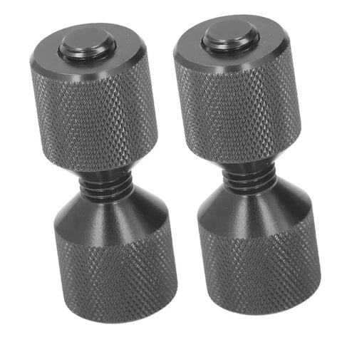 Premium 4 Piece Flange Alignment Pin Set Durable Aluminum Double Hole Pins For Quick Setup On 150LB Pipe Fittings And Industrial Machinery Needs black two piece pin set with knurled grip for stable mounting