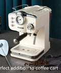 Ceramic Spoon Rest and Stainless Steel Stirrer Holder near coffee machine, Mini Coffee Station Countertop Organizer