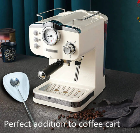 Ceramic Spoon Rest and Stainless Steel Stirrer Holder near coffee machine, Mini Coffee Station Countertop Organizer