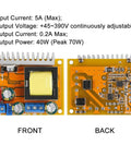 Beefy 2-Pack High Voltage DC-DC Boost Converter Module 8V-32V Input to 45V-390V Output ZVS Step-Up Booster front and back view