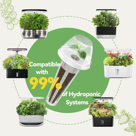 All In Seed Pod Kit For AeroGarden iDOO And Ahopegarden Systems With Seven Heirloom Varieties and hydroponic kit compatibility