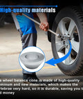 Shop Grade Billet Aluminum Manual Tire Changer Centering Cone Fits 1.67 Inch Posts in use on a car wheel.