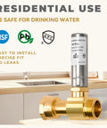 Stainless Steel Water Hammer Arrestor For Washing Machine 3/4 Inch FHT x 3/4 Inch MHT Straight 2 Pack No More Pipe Knock Reduces Noise Stops Water Hammer Easy Install brass water hammer arrestor in kitchen installation