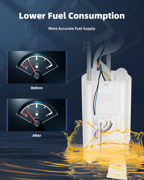 Fuel Pump Replacement E4039M For 2012 To 2015 Chevy Equinox 2.4L And 2012 To 2015 GMC Terrain 2.4L Direct fit module next to fuel gauge comparison