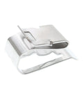 SunRunner Stainless Steel Cable Clips for Solar Mounting Frames, silver stainless steel clip design for PV module wire management.