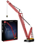 Realistic Crawler Crane Building Block Kit With Motors For Adults, Heavy Duty Engineering Set, 4318 Pieces, and packaging