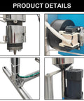 Game Changing Vertical Single Screw Extruder One Inch Diameter For 3D Filament Producing components and detailed machinery views.