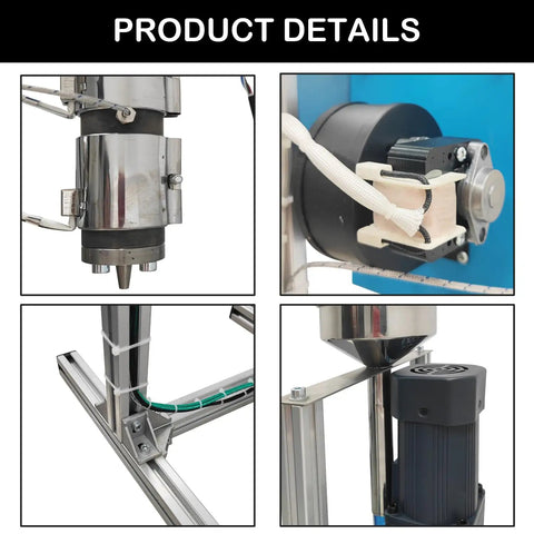 Game Changing Vertical Single Screw Extruder One Inch Diameter For 3D Filament Producing components and detailed machinery views.