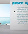 Smart Thermostat For Heat Pumps With Android And iOS App Control From Anywhere No Fuss Setup With Hub Or SpeakerHub on wall