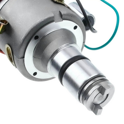Close-up of Ignition Distributor With Cap And Rotor For Classic Volkswagen Beetle Campmobile Fastback Karmann Ghia Rabbit Scirocco