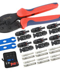 Heavy Duty Solar Crimping Tool Kit with Pliers for 2.5 4 6 Mm2 Solar Cable Connectors and Male Female Connectors, IP67, 1000V DC, 30A