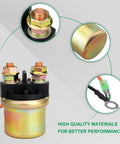 Starter Solenoid Relay For Yamaha Outboards And WaveRunners Replaces MS5C-311-1 Fits 9.9 To 170 HP Yamaha Motors Marine Electrical Upgrade For Yamaha 1985 And Up, black metal relay with copper terminals