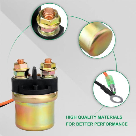 Starter Solenoid Relay For Yamaha Outboards And WaveRunners Replaces MS5C-311-1 Fits 9.9 To 170 HP Yamaha Motors Marine Electrical Upgrade For Yamaha 1985 And Up, black metal relay with copper terminals