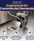 Heavy Duty Reusable Fryer Oil Filter Bag With Micro Mesh Strainer For Restaurant Kitchens Keeps Grease Crisp And Saves Serious Dough On Cooking Oil For MOD0800 Machines in stainless steel fryer system.