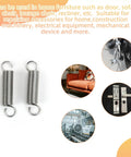 Five Piece Stainless Steel Extended Tension Spring Kit With Dual Hooks, Rust Resistant for Heavy Duty Use, shown with applications