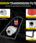 CVT Transmission Filter Oil Pan Gasket Kit With 20 Holes For JF011E RE0F10A RE0F10B CVT Transmissions parts diagram