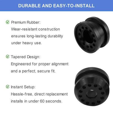 Dodge Ram 4x4 Transfer Case Shifter Linkage Bushing Grommet Kit Replacement For 2002 To 2010 rubber bushing design details