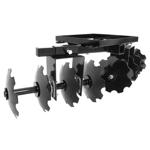 54 Inch Universal Disc Plow For ATV UTV Harrow Garden Tractor Attachment With 2 Inch Receiver Powder Coated Steel Built Tough For Quick Soil Till And Garden Prep