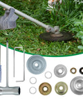 Universal Blade Trimmer Head Adapter Kit For Straight Shaft String Trimmers with steel hardware and 1 inch center hole