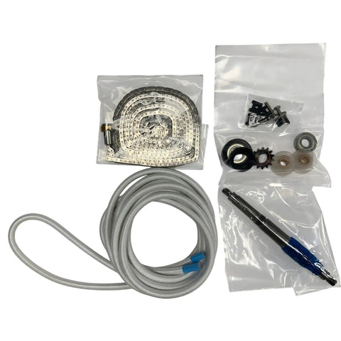 Drive Chain Assembly 1915 For RowErg Model C D E Indoor Rowers Replacement Kit with 14 tooth sprocket and nickel chain