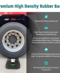 Rubber base with tire on Beefy Heavy Duty Floor Mounting Base Pad for Mini Split Air Conditioners and Ductless Heat Pumps, Rubber Vibration Isolation Isolator Feet