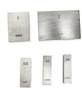 36 Piece Rectangular Gage Block Set, Steel Grade Economy for Workshop Calibration and Inspection, High Precision With Plus Or Minus 0.000050 Inch Tolerance, Includes 0.050 To 4.000 Inch Ranges For Easy, Reliable Measurements. Steel gage blocks shown in .300, .400, .500, 1, and 2 inch sizes.