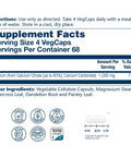 Supplement facts label of Calcium Citrate 1000mg Chelated Calcium Supplement For Strong Bones And Healthy Teeth Easy To Digest Vegan 68 Servings
