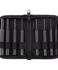 8 Piece Gunsmith Pin Punch Tool Set In Zippered Organizer Case With 3.94 Inch Length, includes 1/16 to 5/16 Inch Pin Punch Sizes