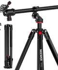 Overhead Camera Tripod With Ball Head And Flexible Center Column Tall 90 Inch Metal DSLR Video Stand Arca-Type QR Plate Inverted Legs