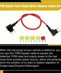 TIPM Repair And Fuel Pump Relay Bypass Cable Plug And Play Kit with 14AWG wire and 20A fuse holder for Dodge Jeep Chrysler VW