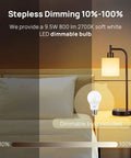 Dope Industrial Table Lamp Set Of 2 With Stepless Dimming USB Ports Glass Shade Vintage Bedside Reading Desk Lamps for Living Room