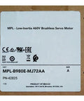 Label of MPL 460V Brushless Servo Motor showing specifications for High Torque AC Servo Motor For Industrial Automation With Precision Motion Control And Multi Turn Absolute Encoder Rock Solid Servo For Robotics CNC And Automation Tasks.