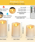 Battery Operated Tea Lights Flameless LED Votive Candles Pack Of 200 With Warm Yellow Glow, three sizes and remote control