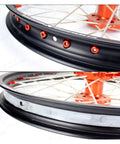 Rim Strip For Motorcycle 16 Inch By 1 Inch Heavy Duty Rubber Band Protects Inner Tube Installed on Spoked Wheel