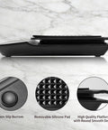 Espresso Scale With Timer For Home Baristas, 3Kg Capacity, 0.1G Precision, side view showing platform and silicone pad