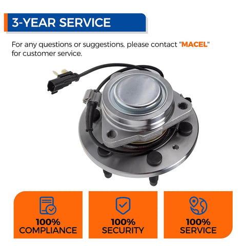 Front Wheel Bearing Hub Assembly 515159 Fits 2015-2020 Cadillac Escalade ESV And 2014-2018 Silverado 1500 RWD replacement