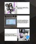 Hassle Free Automatic Desktop Conveyor Labeling Machine 110V Belt Feed Sticker Applicator coding mechanism detail.