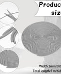 2Mm Foam Backer Rod And Caulk Saver For Tight Squeezes And Flexible Rubber Expansion Joint Filler With 16.4 Feet Length in circular roll.