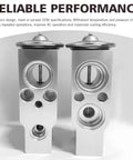 Car AC Expansion Valve Metal Valve For Automotive Air Conditioning System Universal Fit For Lexus, Toyota, Honda, Jaguar, Land Rover, Subaru, Scion And More, Silver