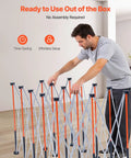 Portable Folding Workstand For Garage And Workshop Built Tough With 6000 Lbs Capacity, Collapsible Frame, No Assembly Required