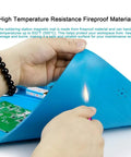 Testing heat resistance of Magnetic Silicone Repair Mat For Soldering And Electronics Workbench, Heat Resistant Up To 932F.