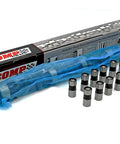 Xtreme Energy Camshaft And Cylinder Head Kit Amped Up With HP Springs Premium Lifters Plus Swirl Polished Valves set in packaging with lifters.