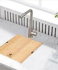 Workstation Ledge Undermount Stainless Steel Kitchen Sink With Grid Cutting Board Strainer And Basket Pro Grade Single Bowl Design 15 By 19 By 10 Inches 304 Stainless Steel Modern Quiet Easy Clean