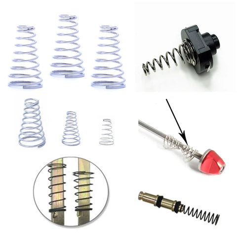 Heavy Duty Tapered Compression Springs Kit 200pcs Stainless Steel 304 Tower and Battery Springs with various uses.