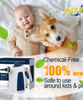 Heavy Duty Handheld Steam Cleaner For Kitchen Tile And Bathroom, baby, corgi dog, safe cleaning around children and pets.