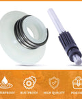 Oil Pump Piston Plunger Shaft Lever Worm Gear Kit For Chainsaws Fits Husqvarna and Jonsered models displayed with kit components